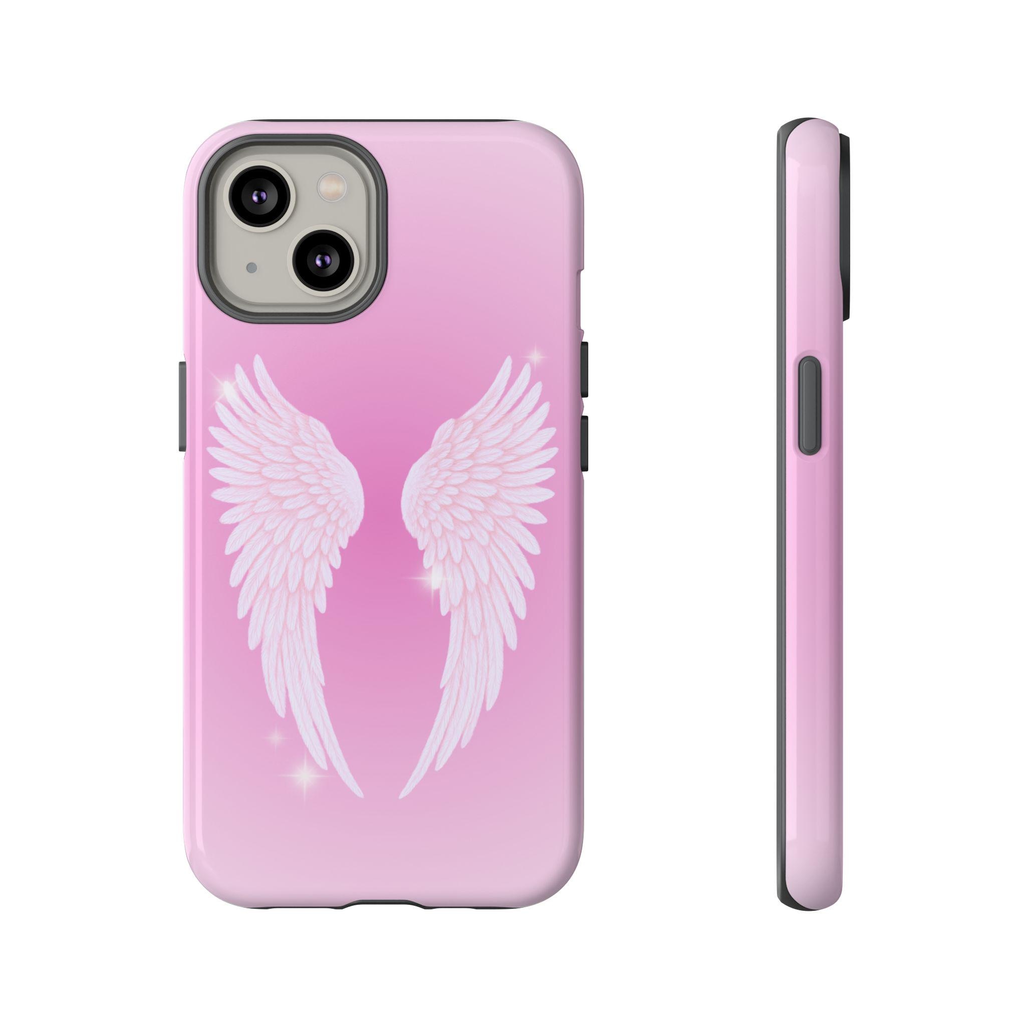 mio⭐︎Wings Phonecase iphone16pro White Angel Wings iPhone 16 Pro Max Glass Back Cover - Flat