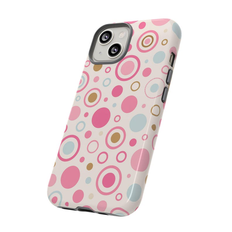 Y2K Childhood Pattern Tough Phone Case, Retro 2000s iPhone 17/16/15/14/13, Vintage Nostalgia Cellphone Shell, Cool Camouflage Device Sleeve, image 3