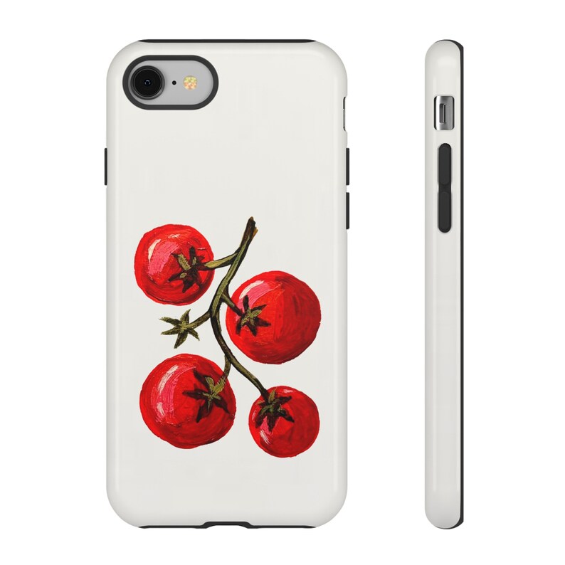 Hand Painted Tomato Girl Summer Phone Case Italian Summer Fruit | iPhone 16/15/14/13/12/11 Pro Max | Galaxy S23/S22/S21 Ultra | Pixel 6/7/8 image 2