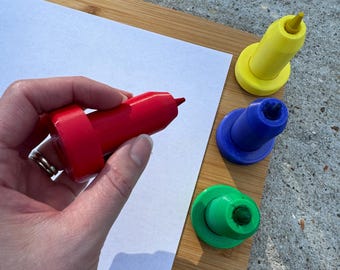 Adaptive Crayon Holder Set limited grip children special needs inclusive coloring tools young children Fine Motor Skills - CrEllies