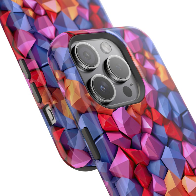 Mobile phone case, 3D Design, Apple or Samsung, impact resistant, slim Phone Case, Supports wireless charging, matte or glossy finish image 2