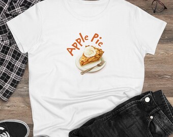 SEA⭐︎Apple pie GRAPHIC Tee Apple Pie Graphic Tee: Women's Semi-fitted Cotton T-shirt - Etsy