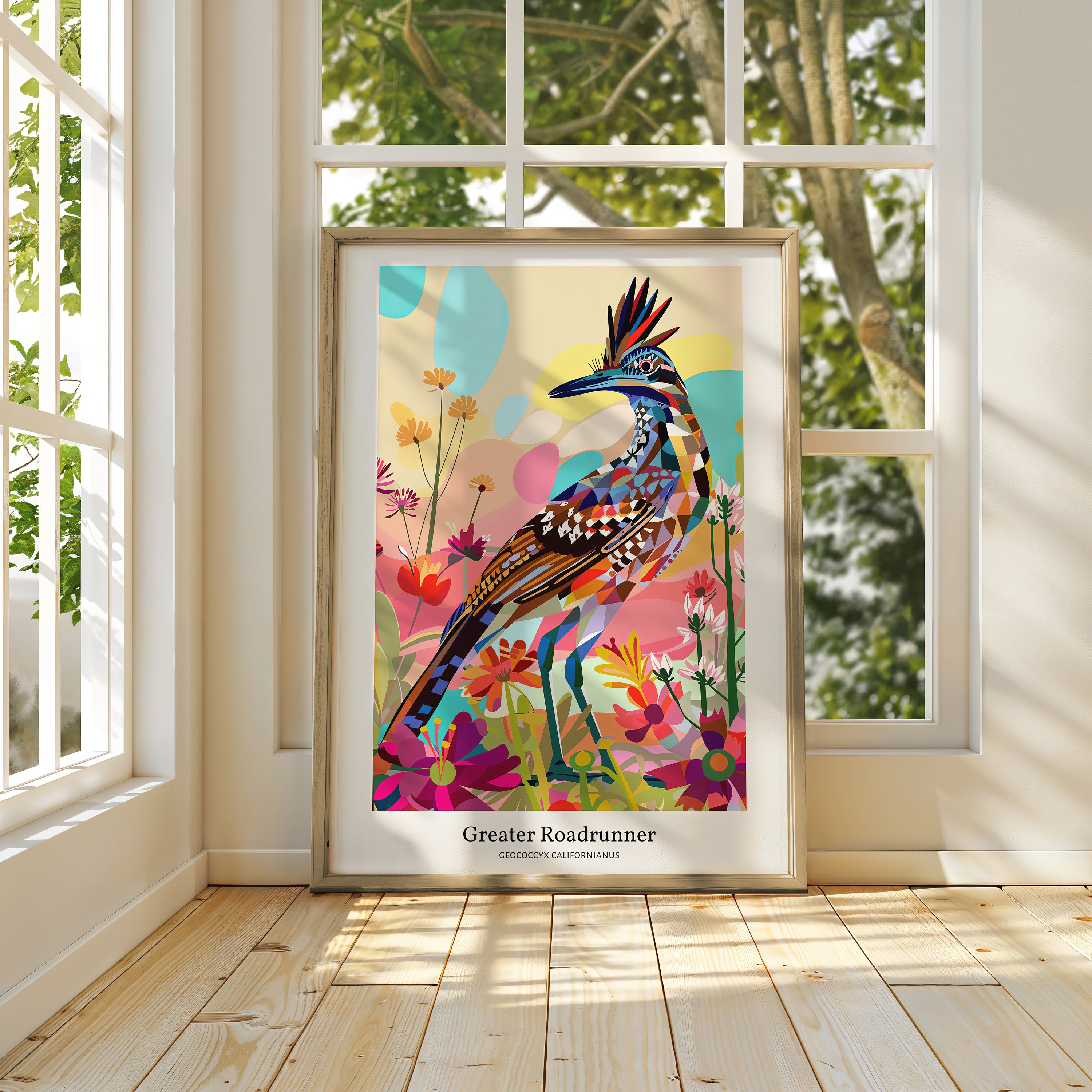 NEW MEXICO State Bird, Greater Roadrunner, Wall Art Poster