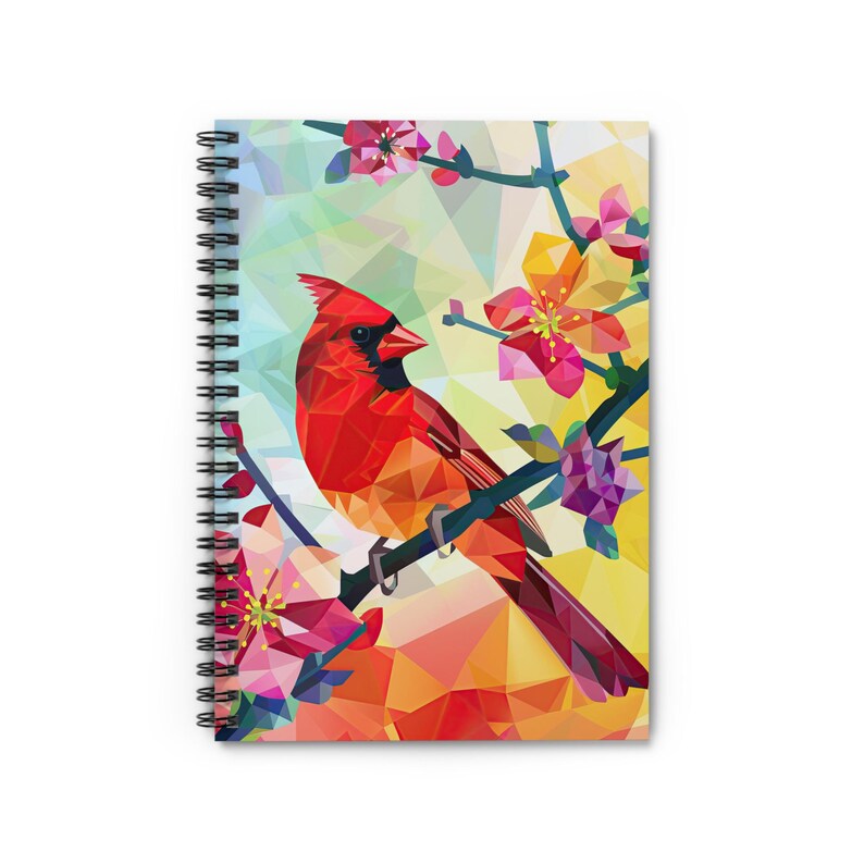 State Bird Spiral Notebook: Cardinal Art, Ruled Line (6x8) - Etsy