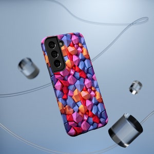 Mobile phone case, 3D Design, Apple or Samsung, impact resistant, slim Phone Case, Supports wireless charging, matte or glossy finish image 7