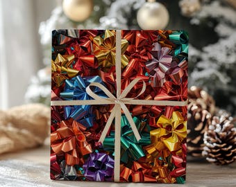 Bows Gift wrap | Christmas Bows | Christmas Bows wrapping paper | Holiday Gift wrap | Christmas Gift wrap | Ribbons | Bows