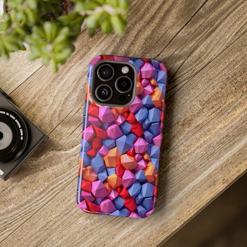 Mobile phone case, 3D Design, Apple or Samsung, impact resistant, slim Phone Case, Supports wireless charging, matte or glossy finish image 5