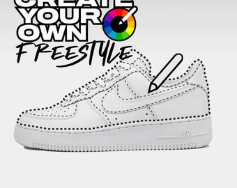 CREATE YOUR OWN Air Force 1 custom: crib, toddler, kid, women, or mens - unisex shoes. -