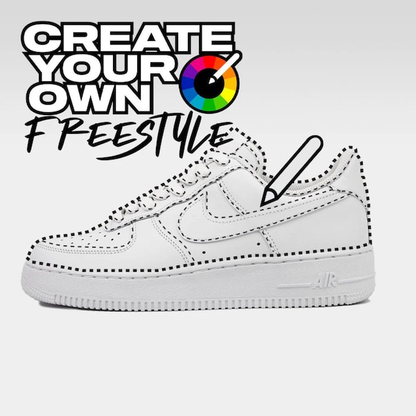 CREATE YOUR OWN Air Force 1 custom: crib, toddler, kid, women, or mens - unisex shoes. -