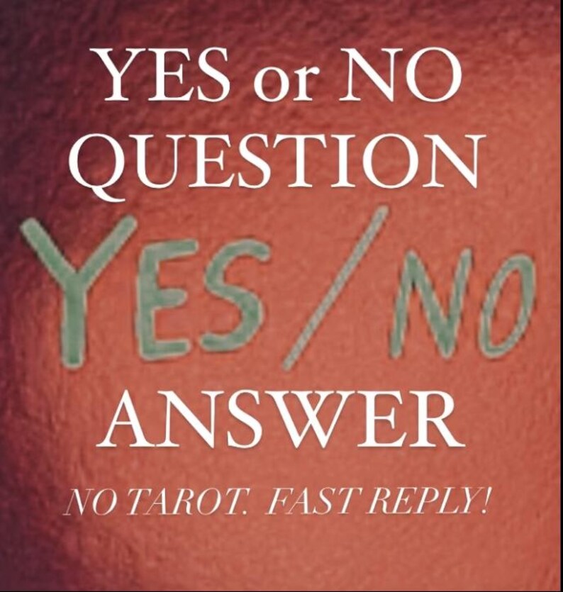 YES or NO QUESTIONS! - Etsy