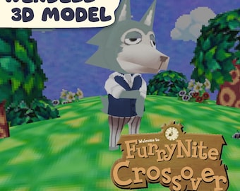 Legoshi Beastars 3D Wolf Chibi Model | Furrynite Series