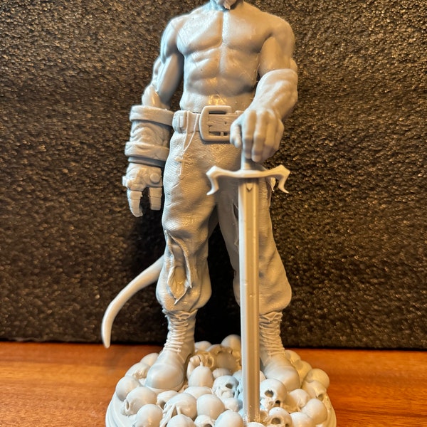 Hellboy (Ron Perlman) | 12K 3D resin print | Large miniature | Figurine | 200mm total height