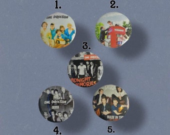 One Direction Album Cover Pins/Buttons