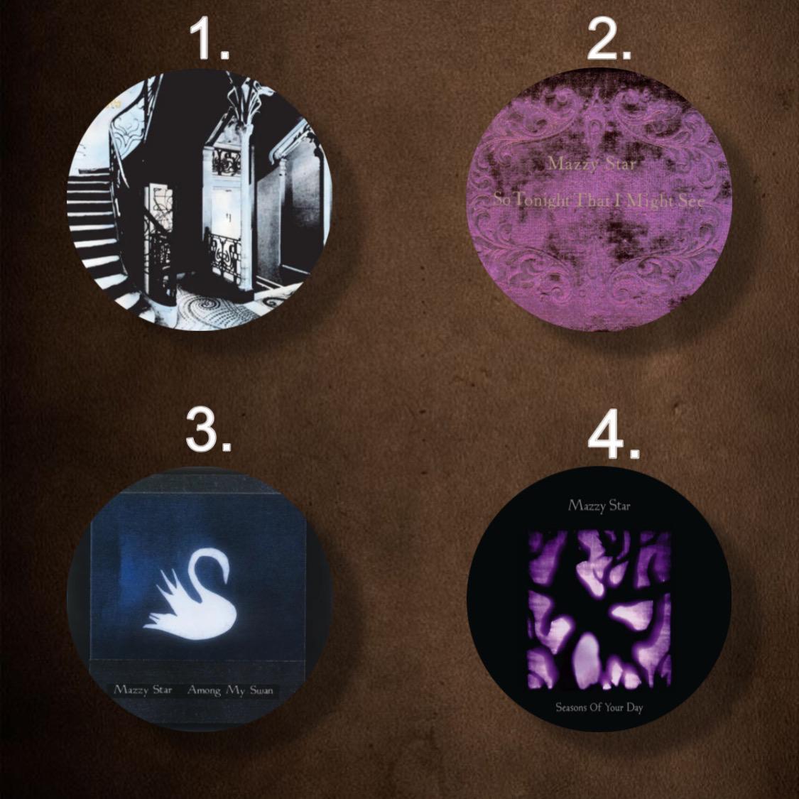 Mazzy Star Album Cover Pins/Buttons