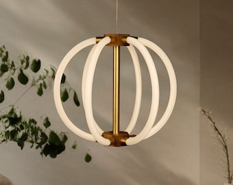 Lámpara colgante LED para mesa redonda, lámpara colgante de techo de madera escandinava, lámpara de comedor, lámpara de isla de cocina redonda escandinava