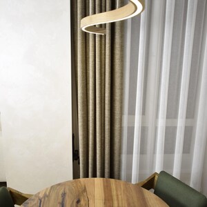 Wooden Pendant Light Dining Room