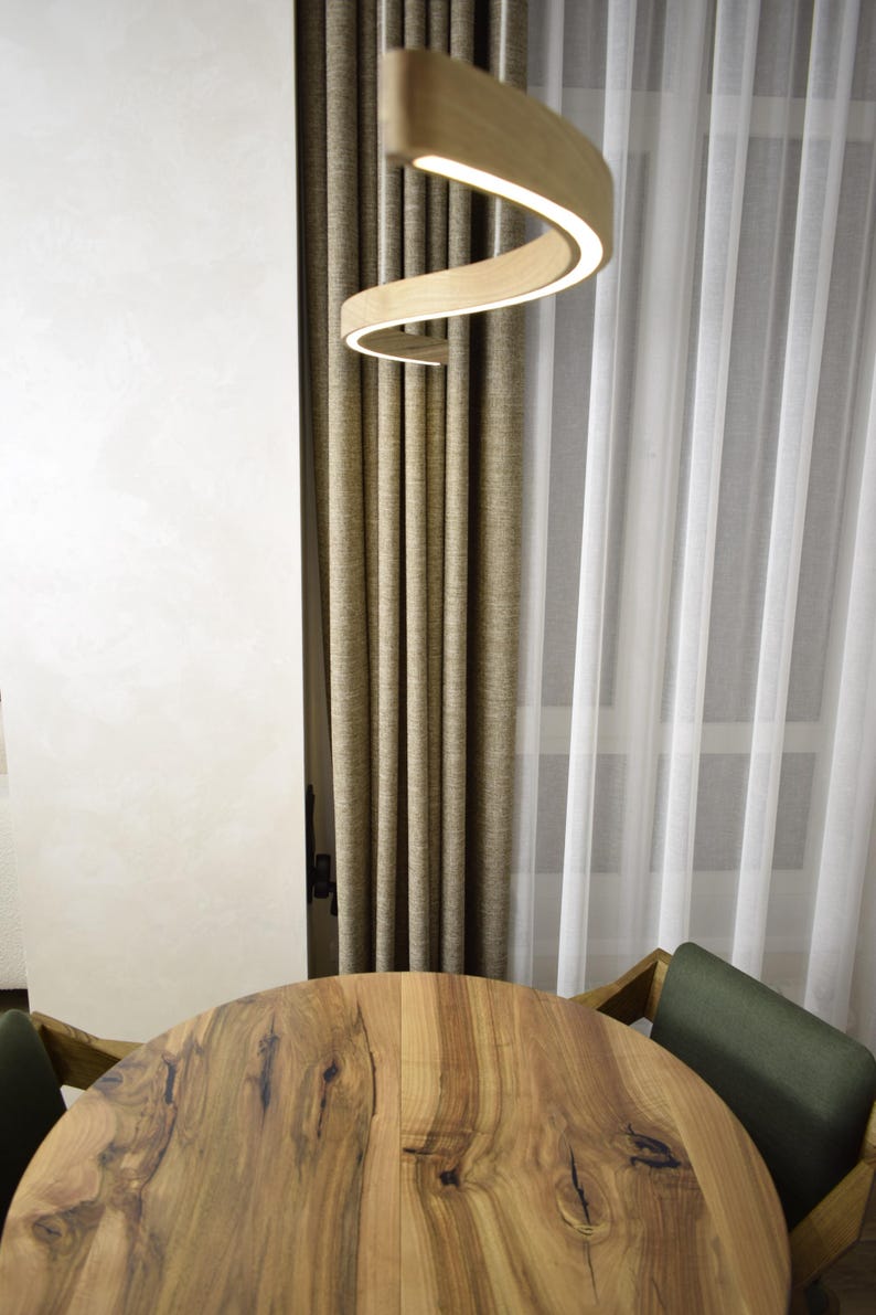 Wooden Pendant Light Dining Room