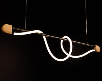 Modern Unique Pendant Light Chandelier, Hanging Lamp for living room,over the kitchen island,dining table light,Ceiling Light,Wooden Lamp
