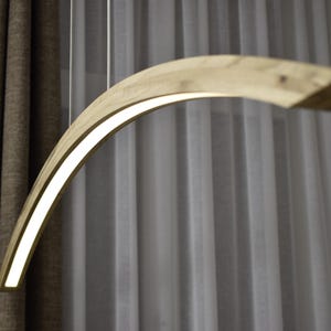 Lineaire hanglamp, houten hanglamp kroonluchter, keukeneilandverlichting, eetkamer moderne kroonluchter, houten plafond led-lamp