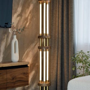 Industrial Modern Floor Lamp,Standing Lamp,Warm Light Floor Lamp,Industrial Rustic Scandinavian Boho Floor Lamp,Neon Led Lamp living room