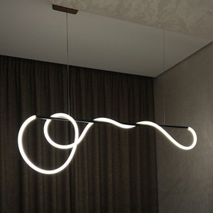 Pendant Lighting for kitchen,Pendant Light over an island,modern linear ceiling light,led chandelier,Unique Wood Ceiling Light,Hanging lamp