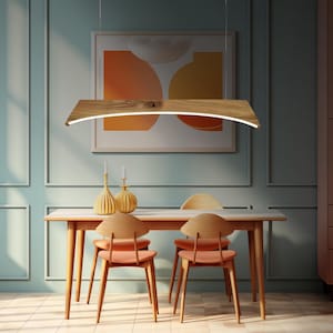 Linear Pendant Light,Wooden Ceiling Led Light,Chandelier Lighting,Ceiling Light,Pendant Lamp Dining Room,Kitchen Island Hanging Lamp