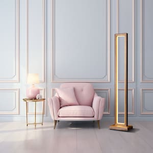 Wooden modern floor lamp for living room,Standing Lamp,Reading Lamp,mid century arc floor lamp,unique tall floor lamp,arched floor lamp