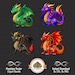 Dragon Clipart Bundle, Dragon Png, Dragon Images, Dragon Commercial Use ...