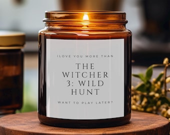 The Witcher 3 Fan Candle Gift, Witcher Wild Hunt Fan, Stylish Candle, Gamer Gift, Gag Gift, Valentines, Galentines, Birthday, Holiday Candle