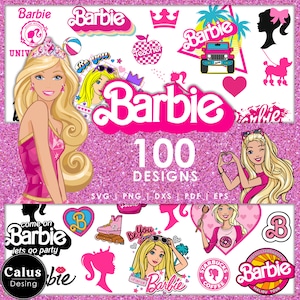 Pegatinas Barbie Pegatinas Muñecas Ilustración Vectorial Pegatinas