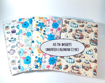 Traveler's Notebook Inserts A5 TN notebook TN inserts travel journal handmade inserts travelers journal notebook insert filler refill insert
