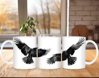 Bird Mug, Modern Design Ceramic Mug, Animal Lover Mug, Minimalist Mug, Gift for Him or Her, Animal Lover Gift, Nature Lover Mug, Bird Lover