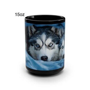 Husky Tundra Titans Coffee Mug, Northern Companions Tea Cup, Arctic Guardians, Glacial Wolves, Snowfall Squads, Snowing Blizzard Brigades image 9