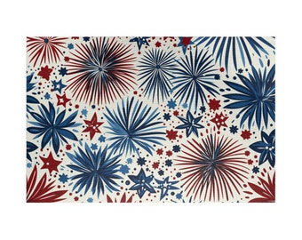 Fourth of July American Patriotic Celebration Family Day Fireworks Reunion 1014-Piece Jigsaw Puzzle Relaxing Pastime Hobby Housewarming Gift