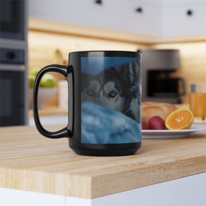 Husky Tundra Titans Coffee Mug, Northern Companions Tea Cup, Arctic Guardians, Glacial Wolves, Snowfall Squads, Snowing Blizzard Brigades image 7