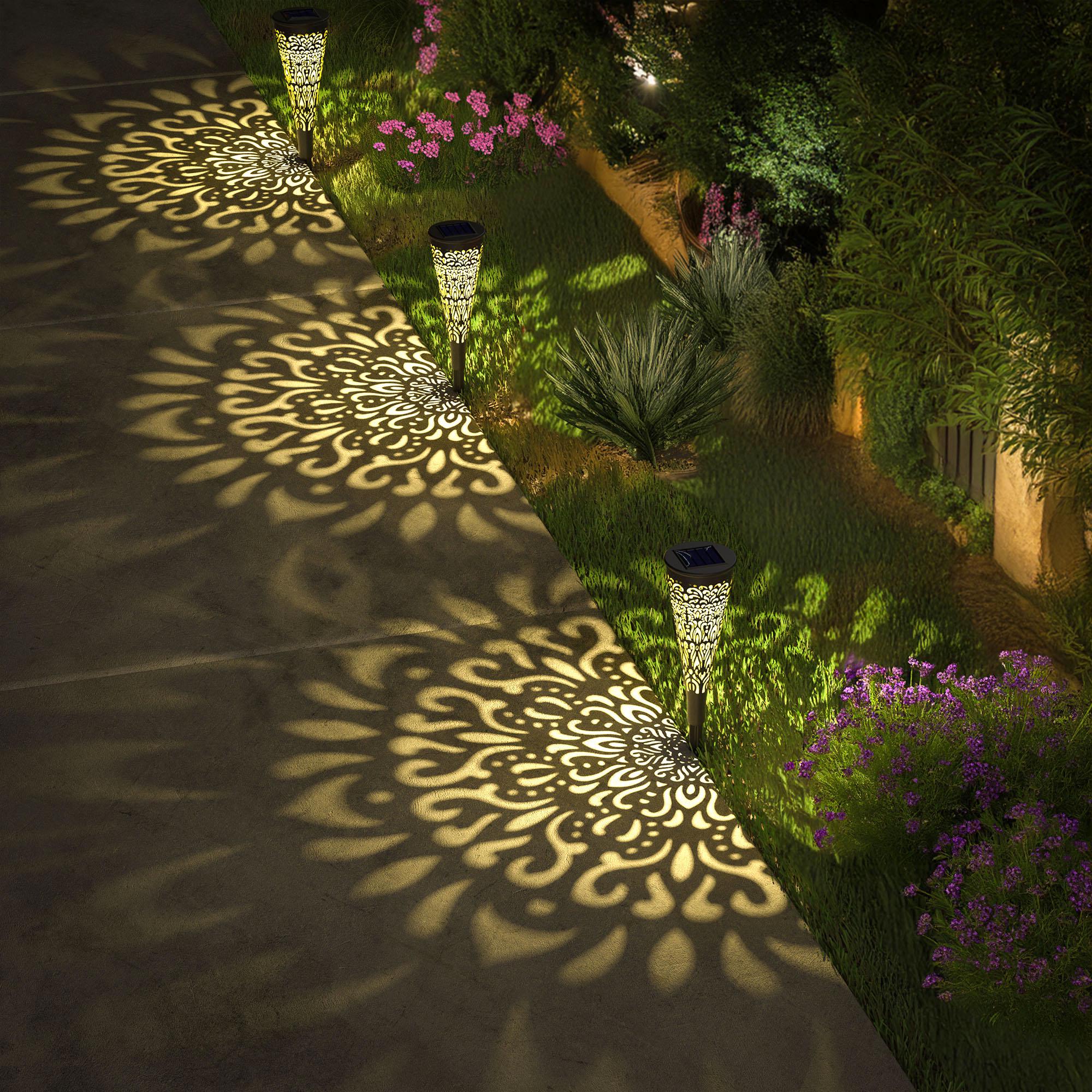 6-Pack LED Hardwired Path Light Low Voltage Outdoor Waterproof For Garden Lawn Walkway - Daylight