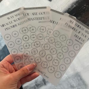 Denomination Savings Challenge Bundle: A6 Cash Stuffing Trackers