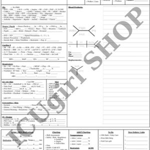 Hoja de informe de UCI para recién graduados de HCA