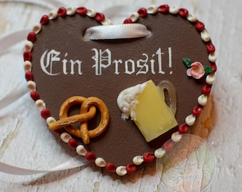 Deutsches Herz Halskette, Lebkuchen Herzen, Deutsches Herz, Oktoberfest Souvenir, Herz Halskette, personalisiertes Herz, Lebkuchen, Oktoberfest