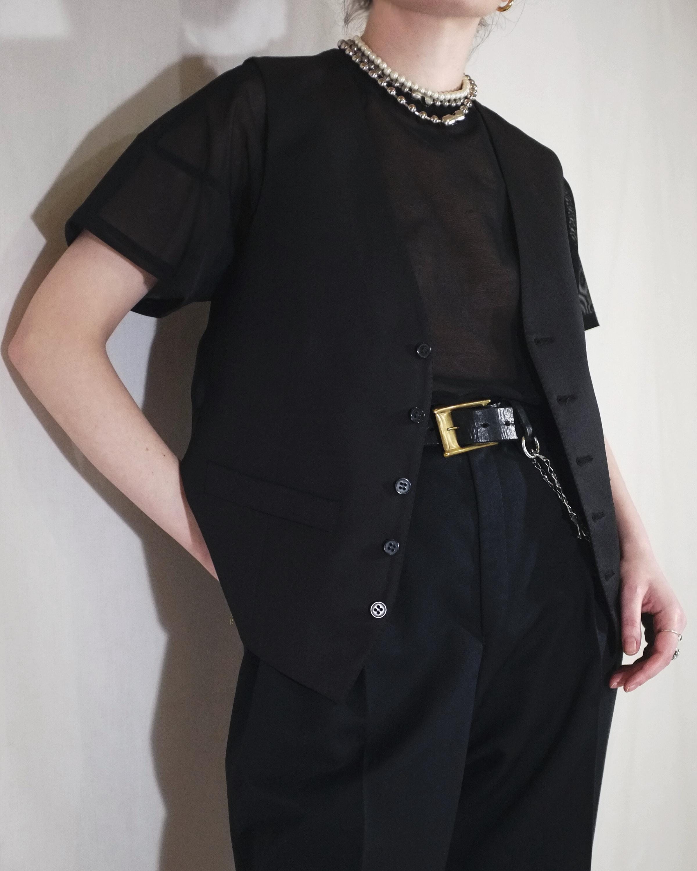 Ben Sherman, Classic Black Mens Vest by Ben Sherman. Vintage Gothic Bohemian Unisex Button Up Waistcoat, Satin Back, Dark Academia Wool Tuxedo Vest, L/XL