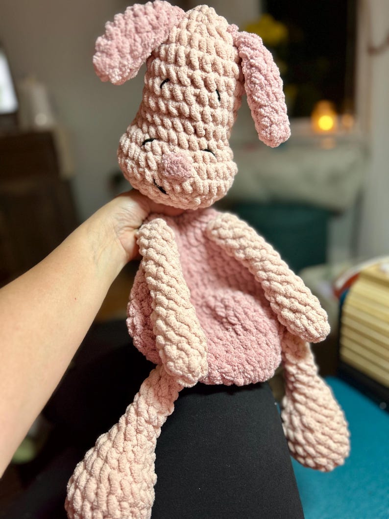 Manta de bebé de ganchillo de 24" de Pooh y sus amigos Snuggler Loveys piglet