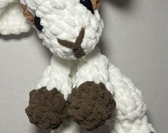 Mini cabra Grae de 10 pulgadas, peluche de 10 pulgadas, adorable y acogedor, juguete de crochet, manta para bebé, hilo