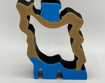 3D Printed Iran Map Candle Holder – Persian Outline Planter For Candles