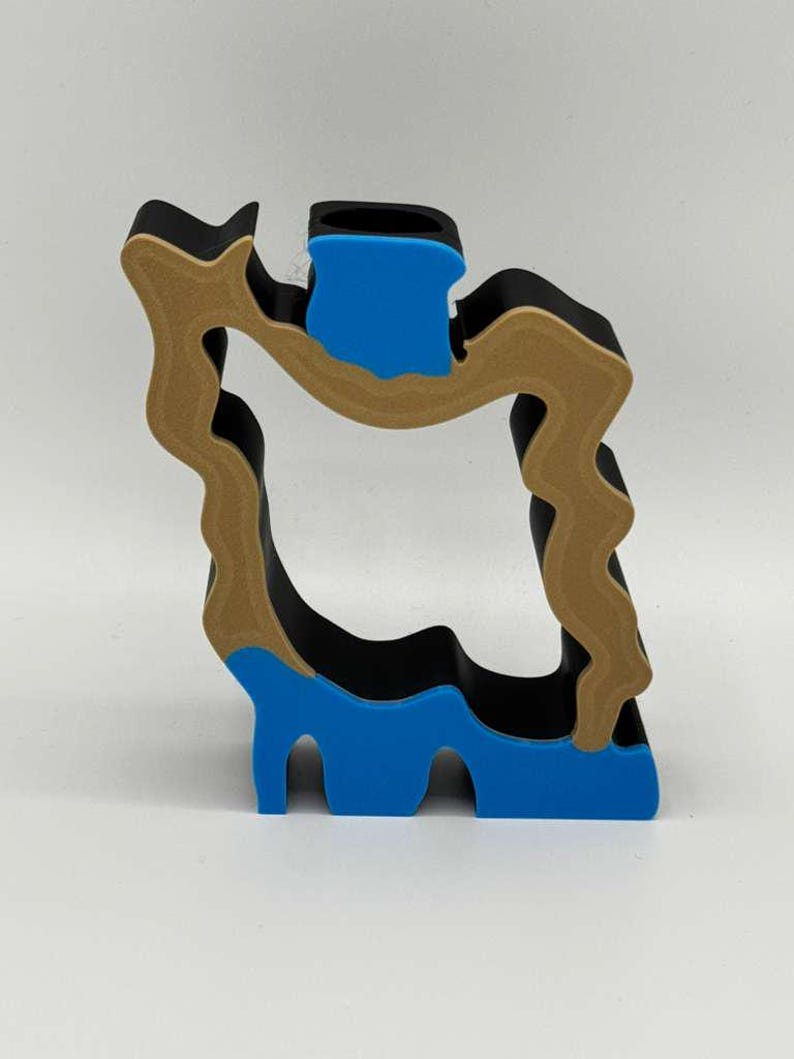 3D Printed Iran Map Candle Holder