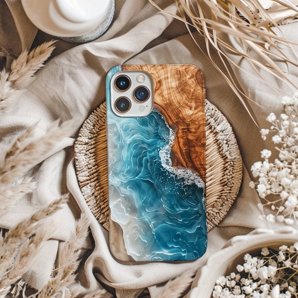 Faux epoxy resin grain wood phone case Iphone 15 14 13 12 11 8 pro max plus x xl xr XS 8 , ss23 ss22 ss20 ss10 plus ultra, Google 7 6 5