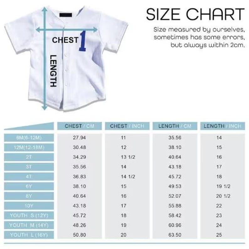 Personalized Team Name Number Baseball Jersey, Custom Baseball Jersey