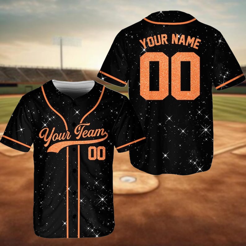 Personalized Team Name Number Baseball Jersey, Custom Baseball Jersey