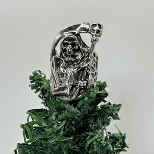 Estatua De Grim Reaper, Decoración De Halloween, Pequeña Esc Estatua De Grim Reaper, Decoración De Halloween, Pequeña Esc