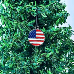 American Flag Dollhouse Ornament