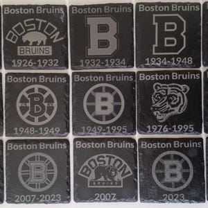 Boston Bruins 15 pc  slate coaster set